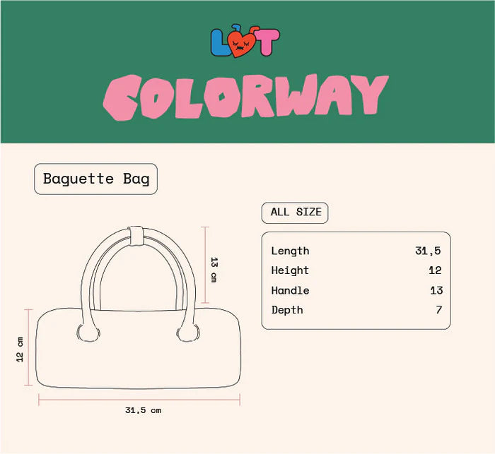 Colorway Baguette Bag Turquoise + Plushie Star - Liunic On Things