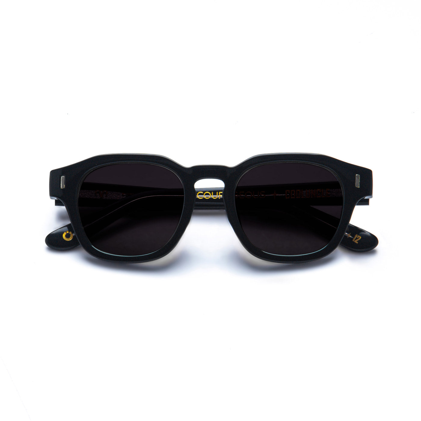 Acetate Courageous Hitam Original Lens - Cool Uncle