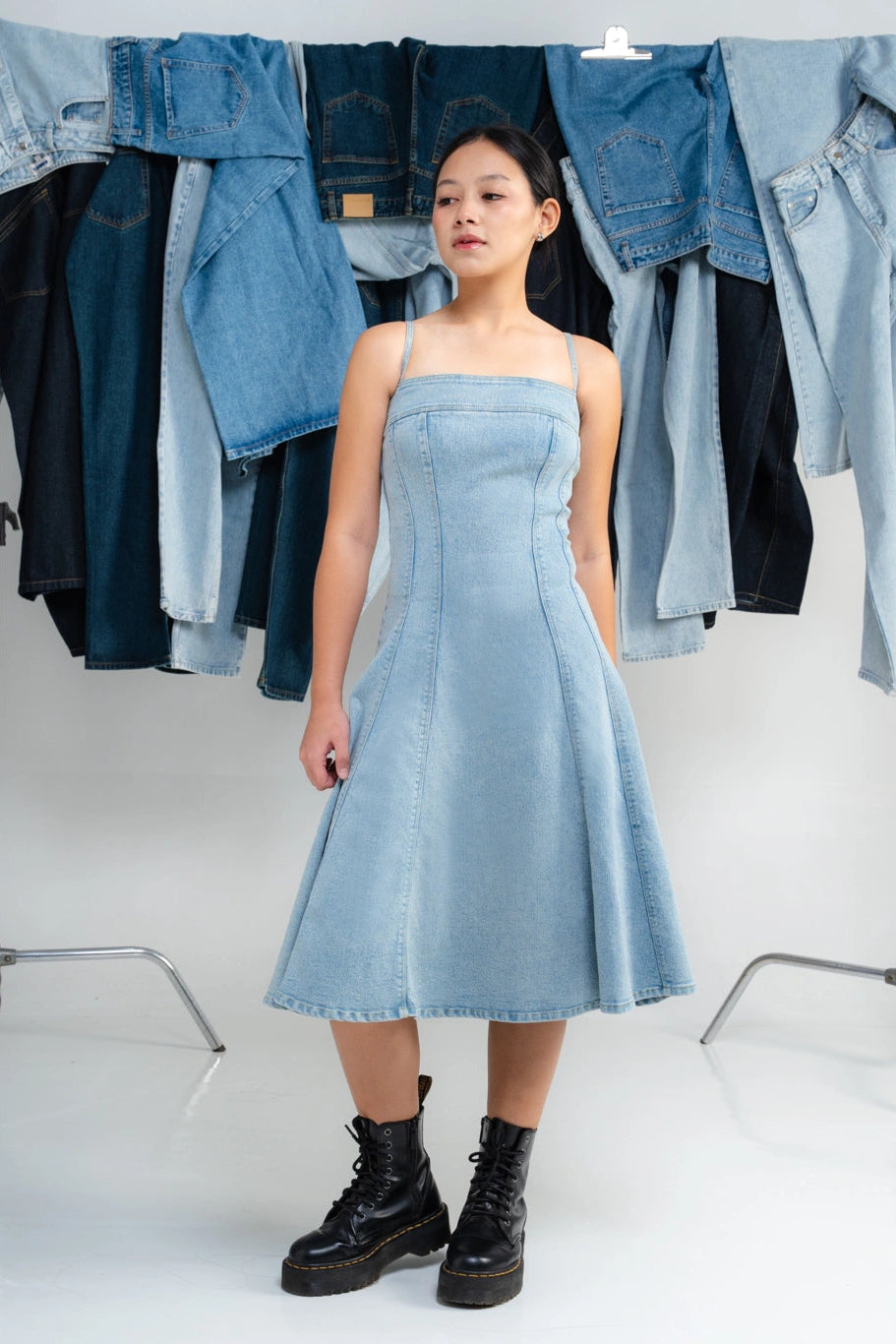 Celina Dress Light Blue - Ambra La Moda