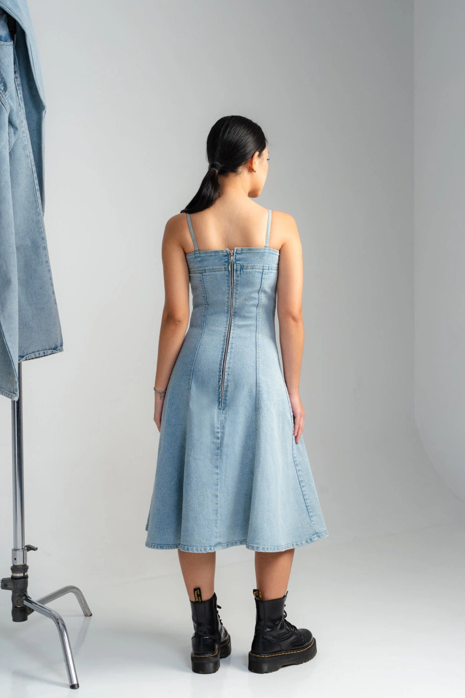 Celina Dress Light Blue - Ambra La Moda
