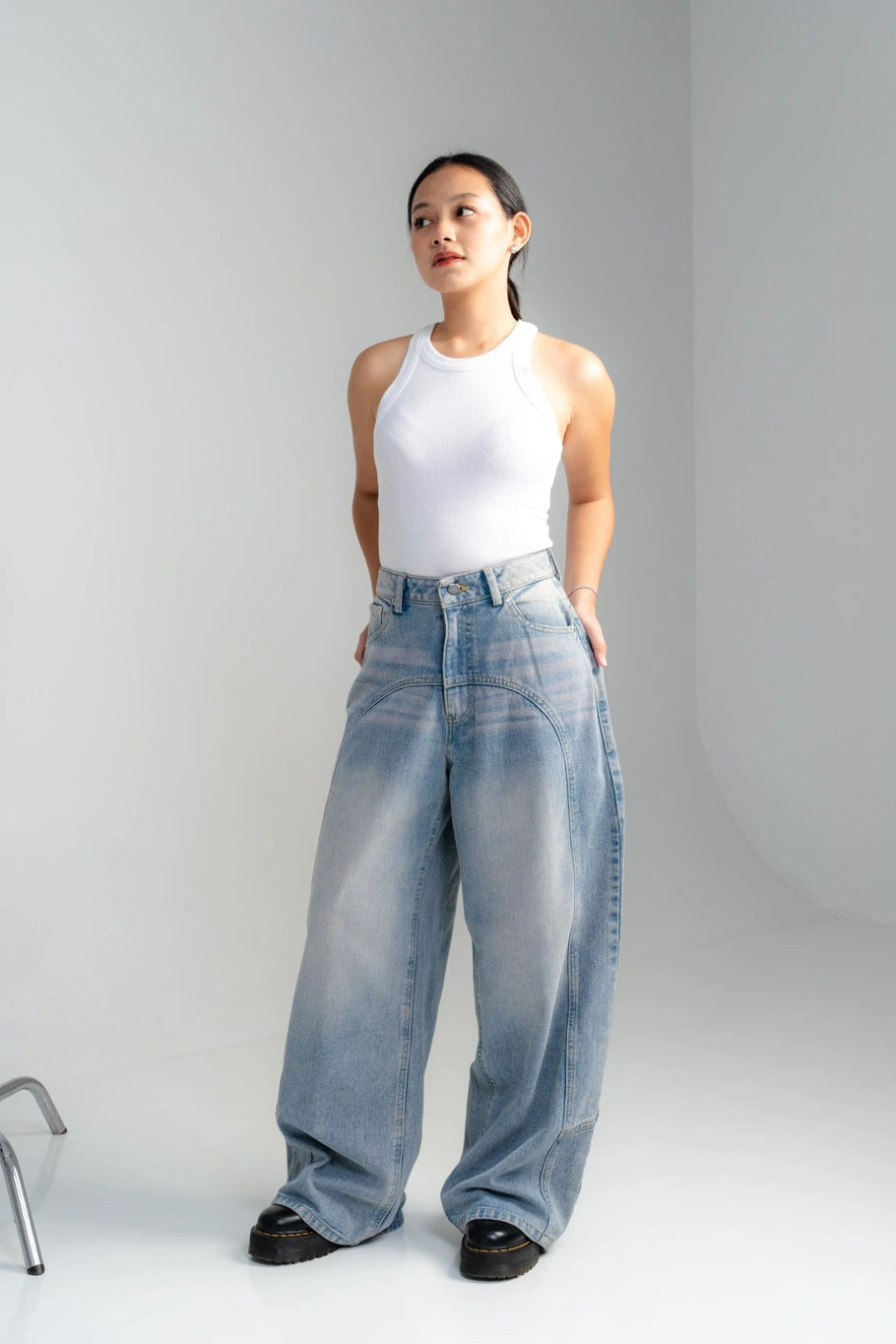 Boogie Loose Jeans Ice Blue - Ambra La Moda