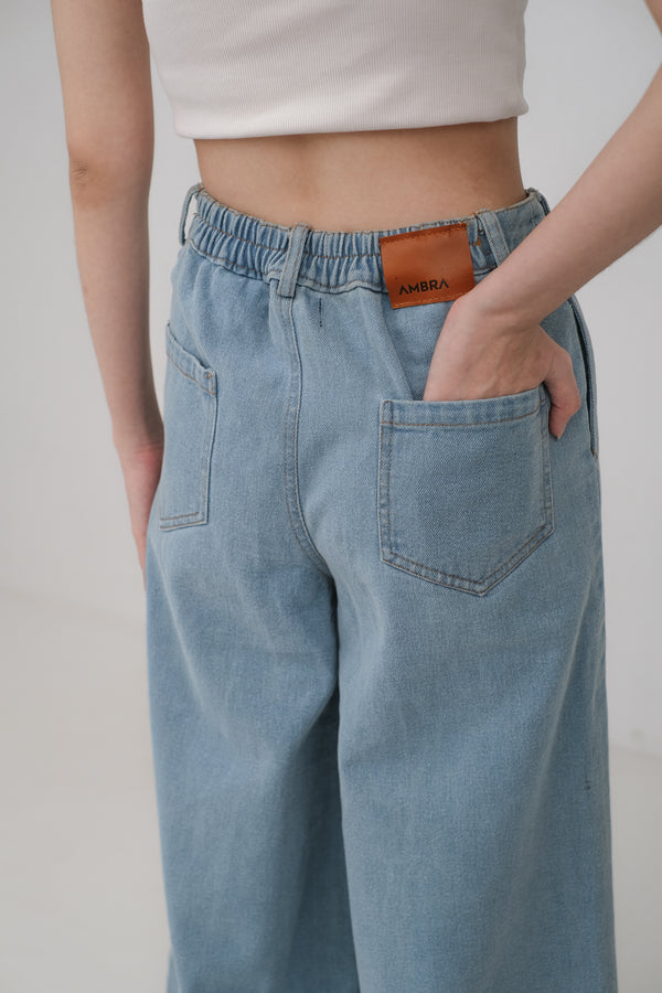 Jessica Ripped Jeans Light Blue - Ambra La Moda