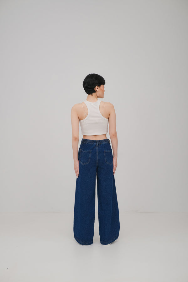 Jessica Ripped Jeans Dark Blue - Ambra La Moda
