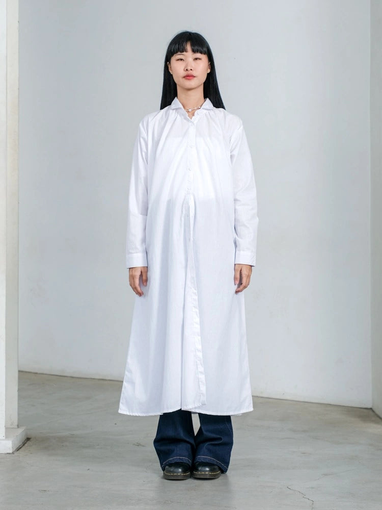 Mujin Long Shirt White - Ambra La Moda