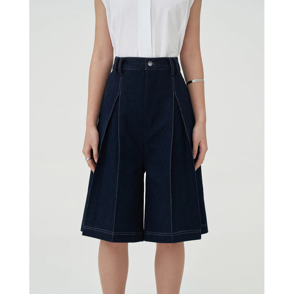 Damson Bermuda Pants Denim - Acheté de Nous