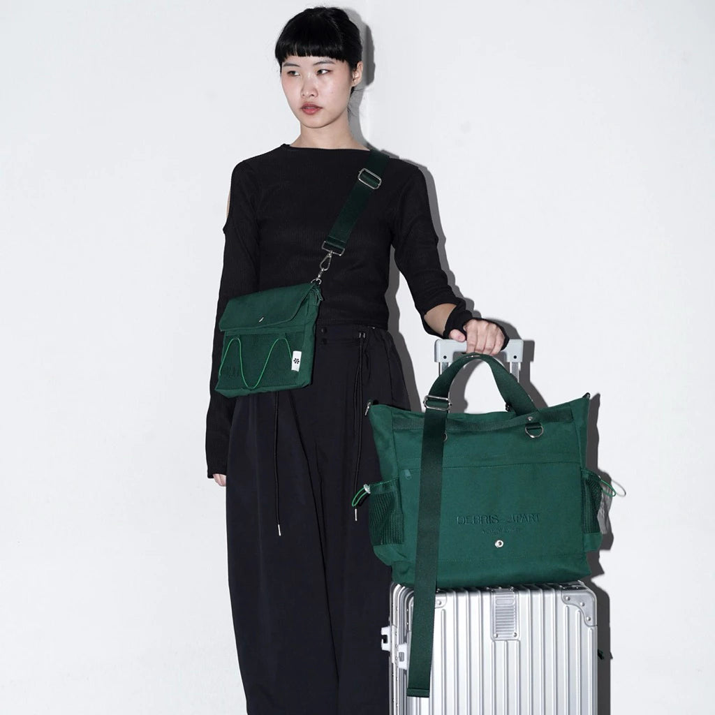 Debris Totebag Green - Lou Tropics