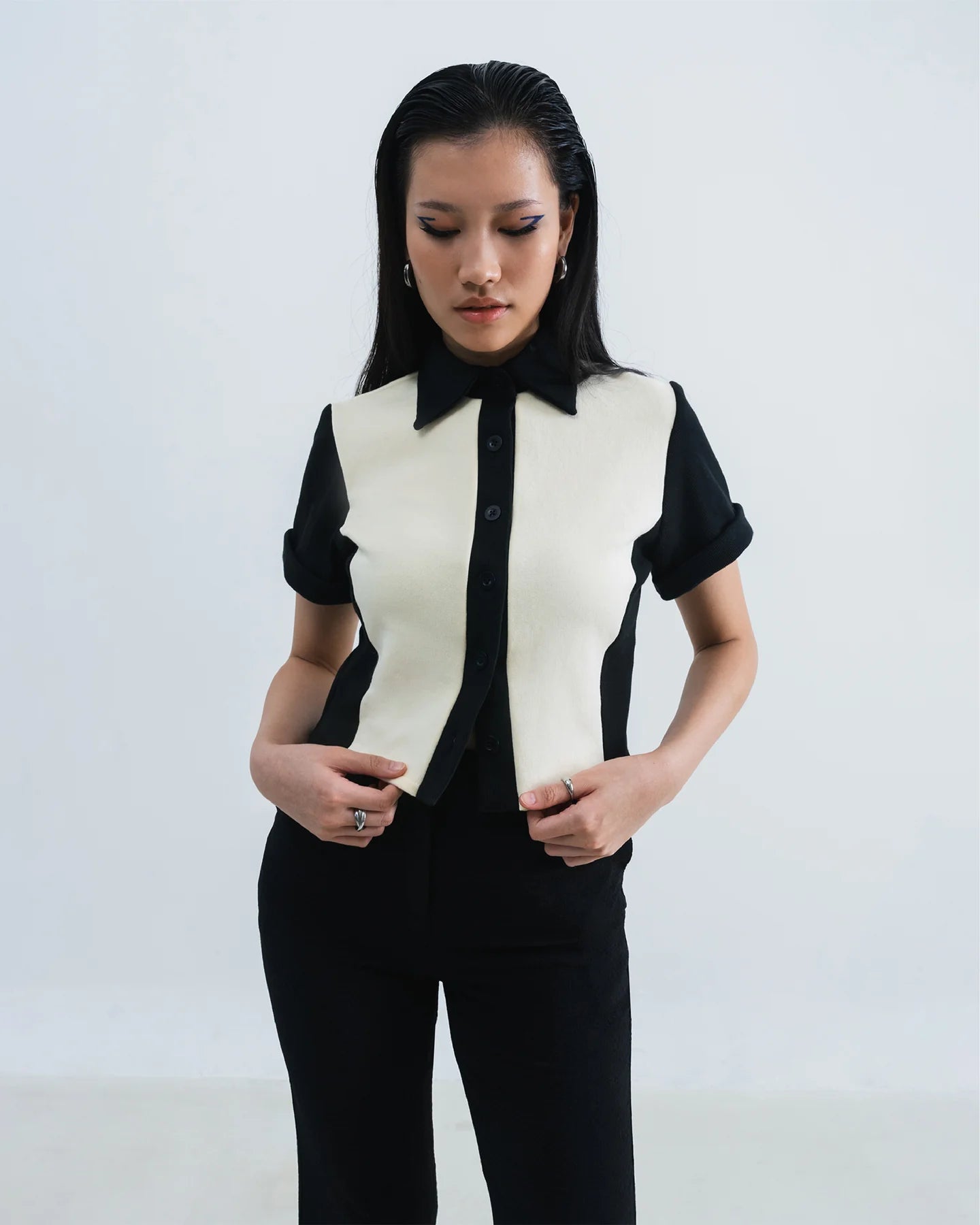Deco Shirt Black Cream - Acheté de Nous