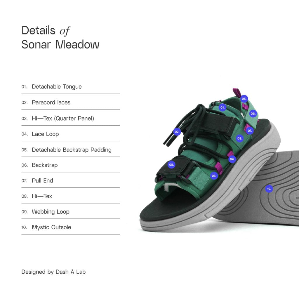 Hijack Sandals Sonar Meadow Details 4