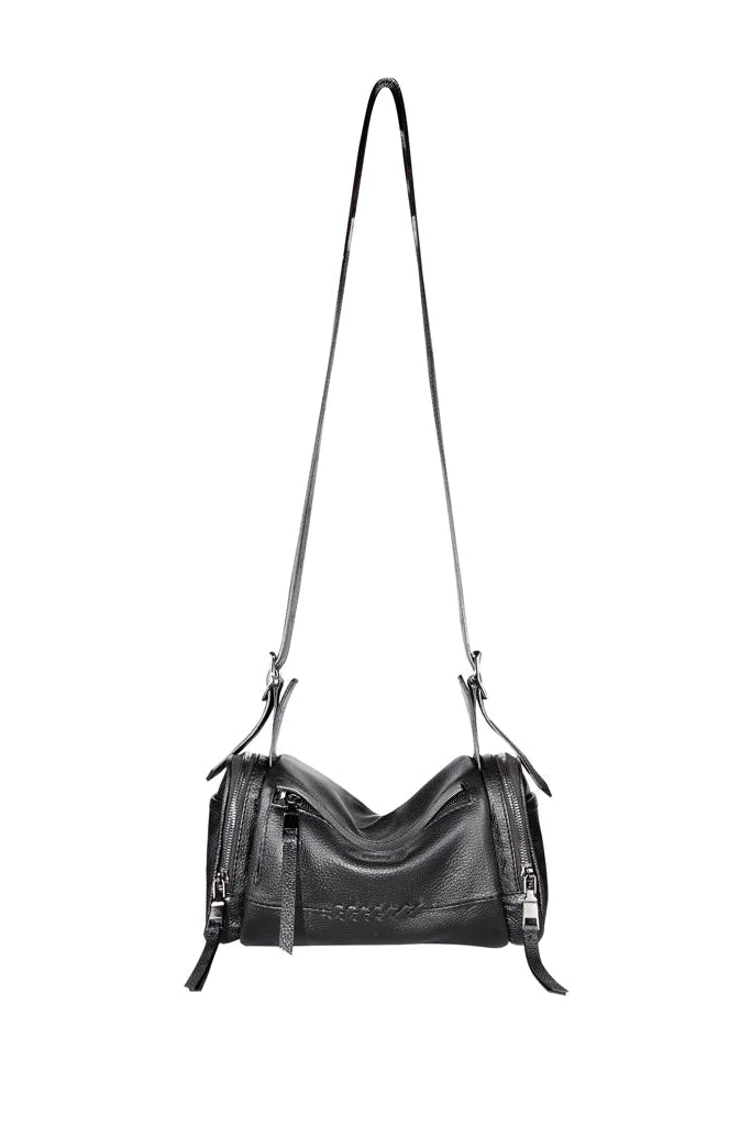 Elliot - Medium (Pebbled Leather) Black - Peau