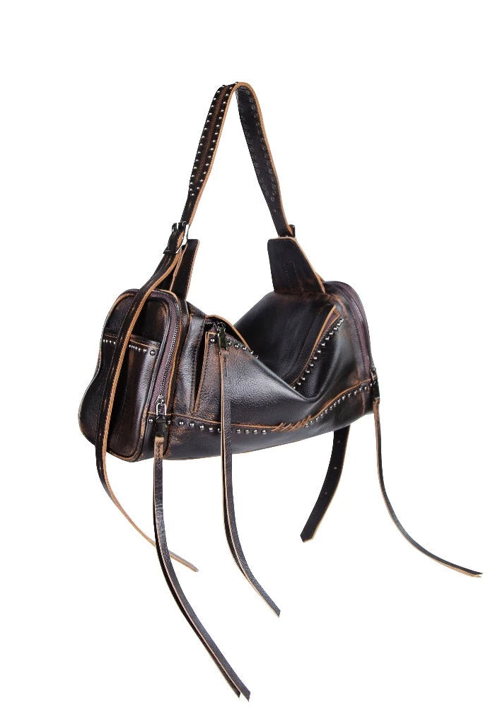 Elliot Large Distressed Brown - Peau