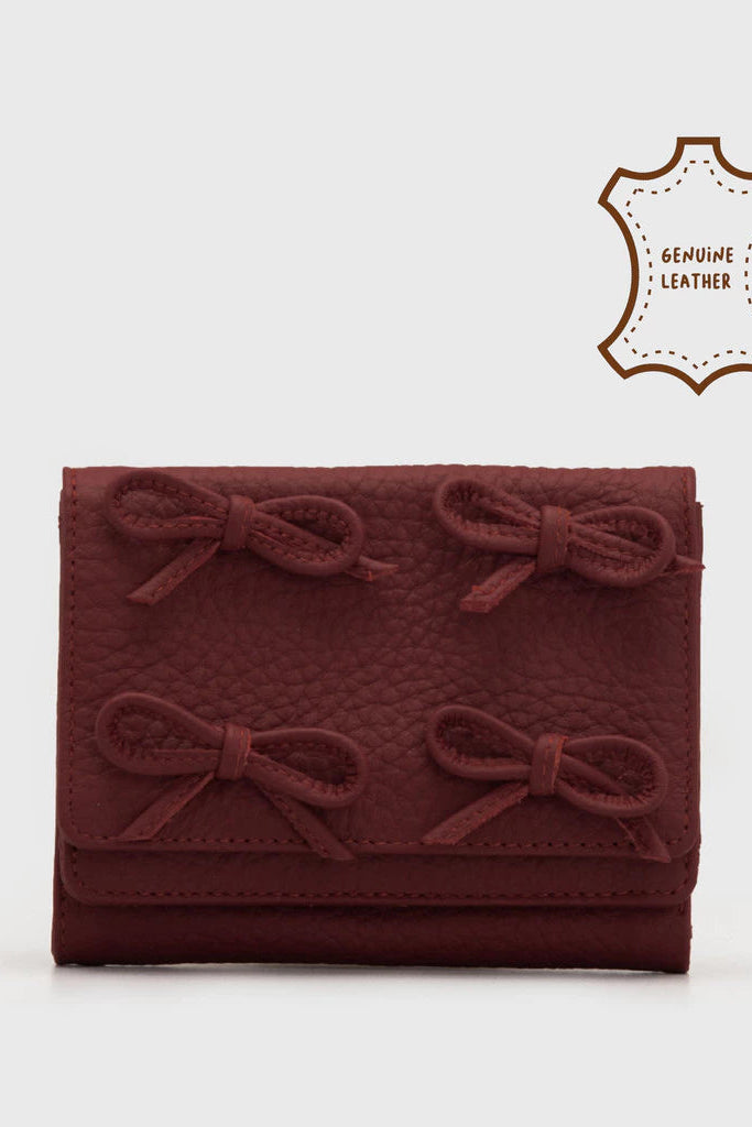 Emily Wallet Genuine Leather Red - Adorable Projects