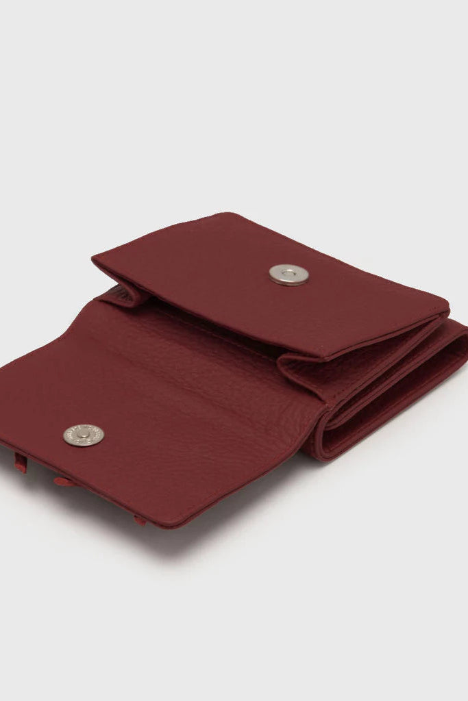 Emily Wallet Genuine Leather Red - Adorable Projects