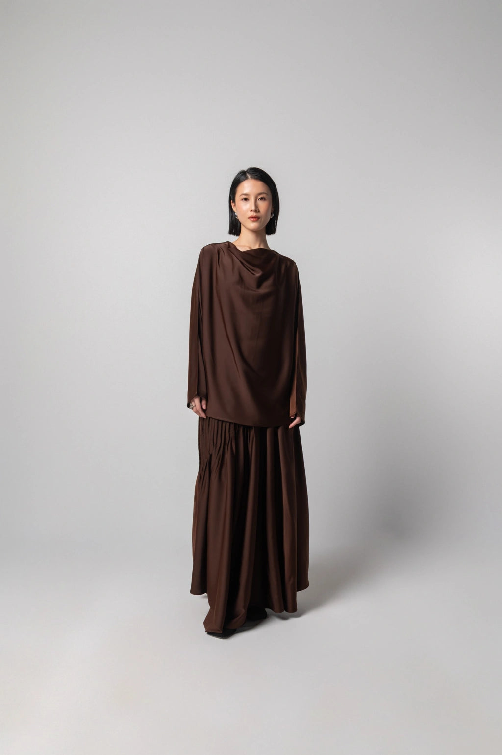 Poise Blouse Brown - Kajuaruna