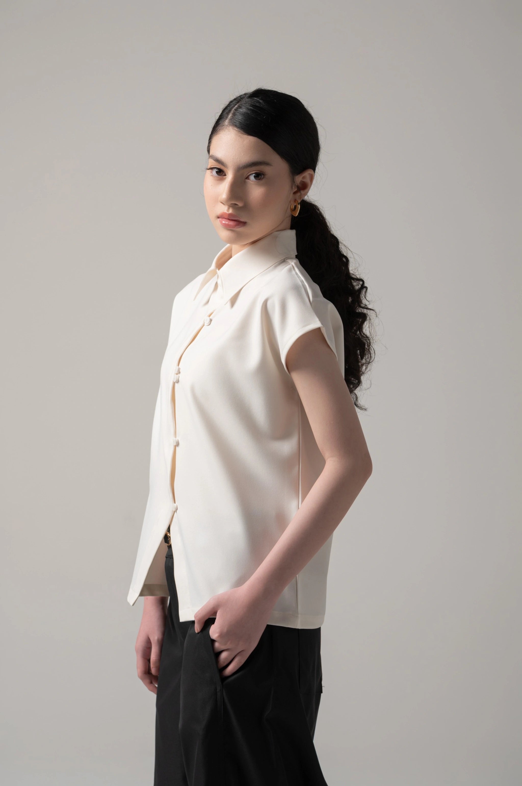 Nera Blouse Broken White - Kajuaruna