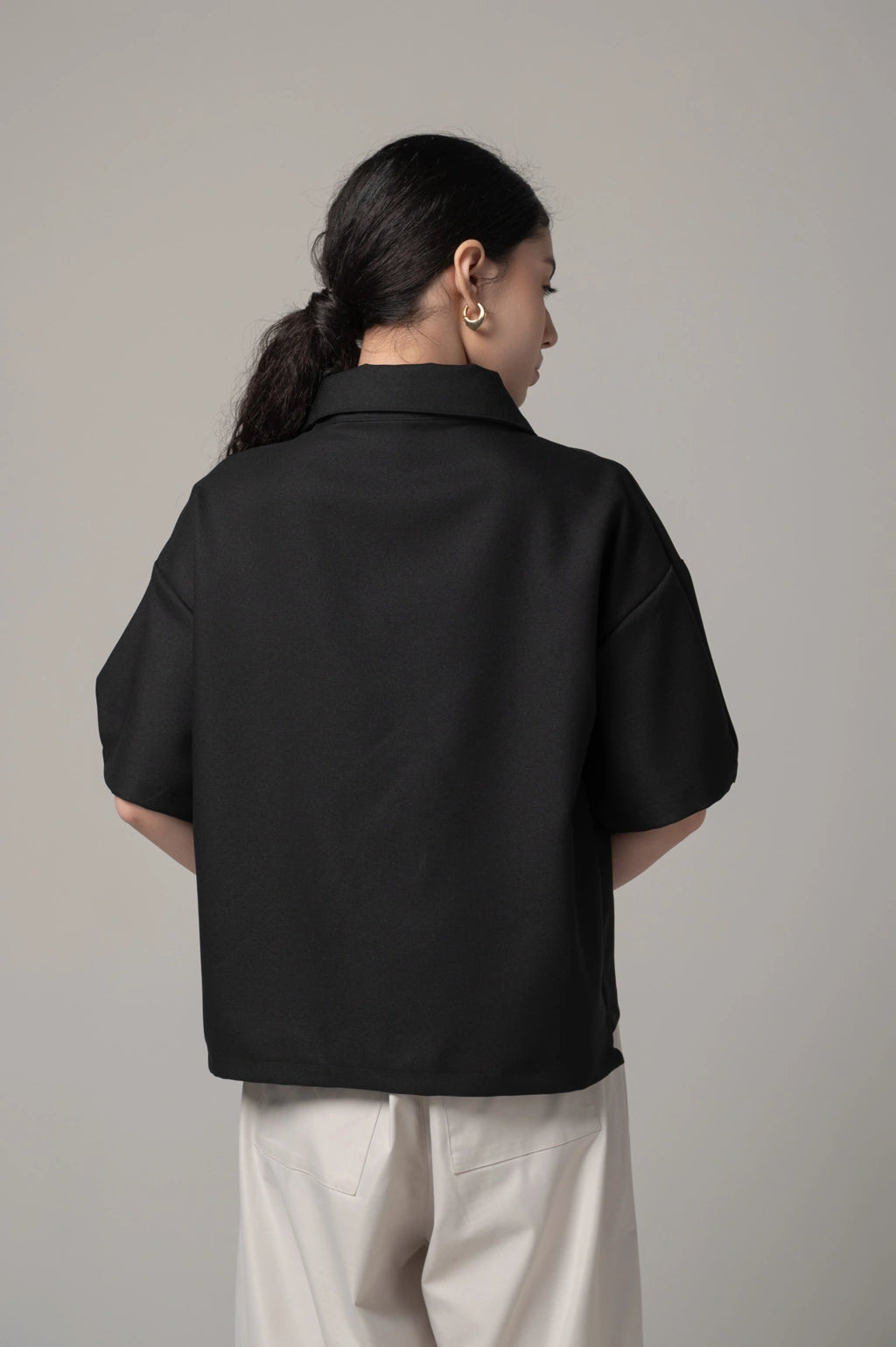 Rowe Blouse Black - Kajuaruna