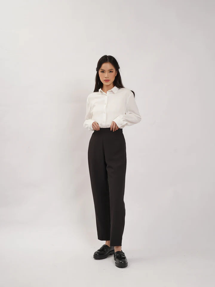 Straight Pants Black - Thenblank