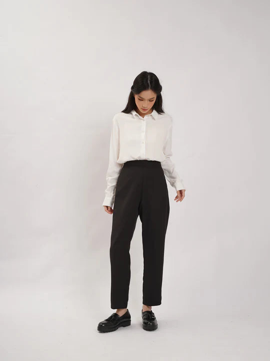 Straight Pants Black - Thenblank