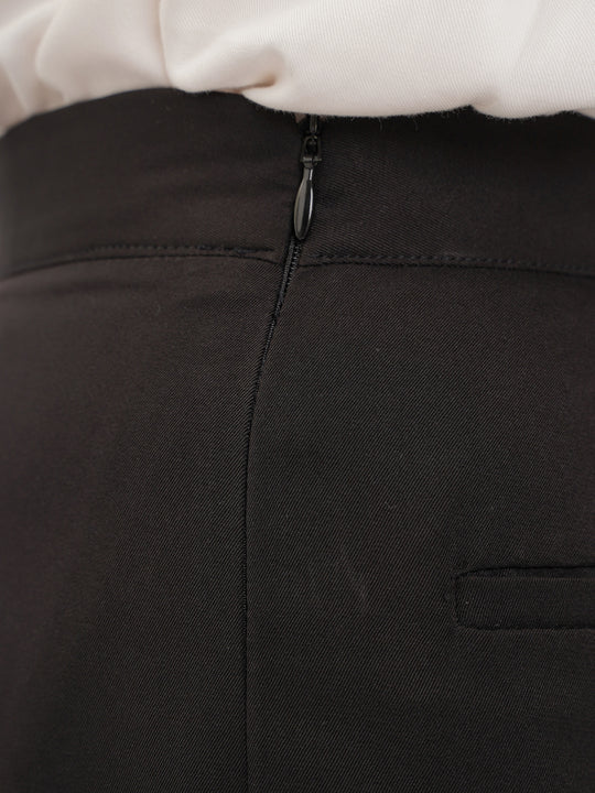 Straight Pants Black - Thenblank