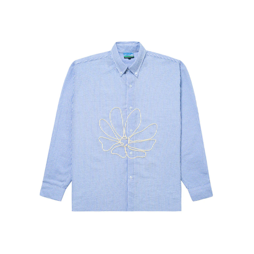 Floral Stripe Shirt White - Better Goods