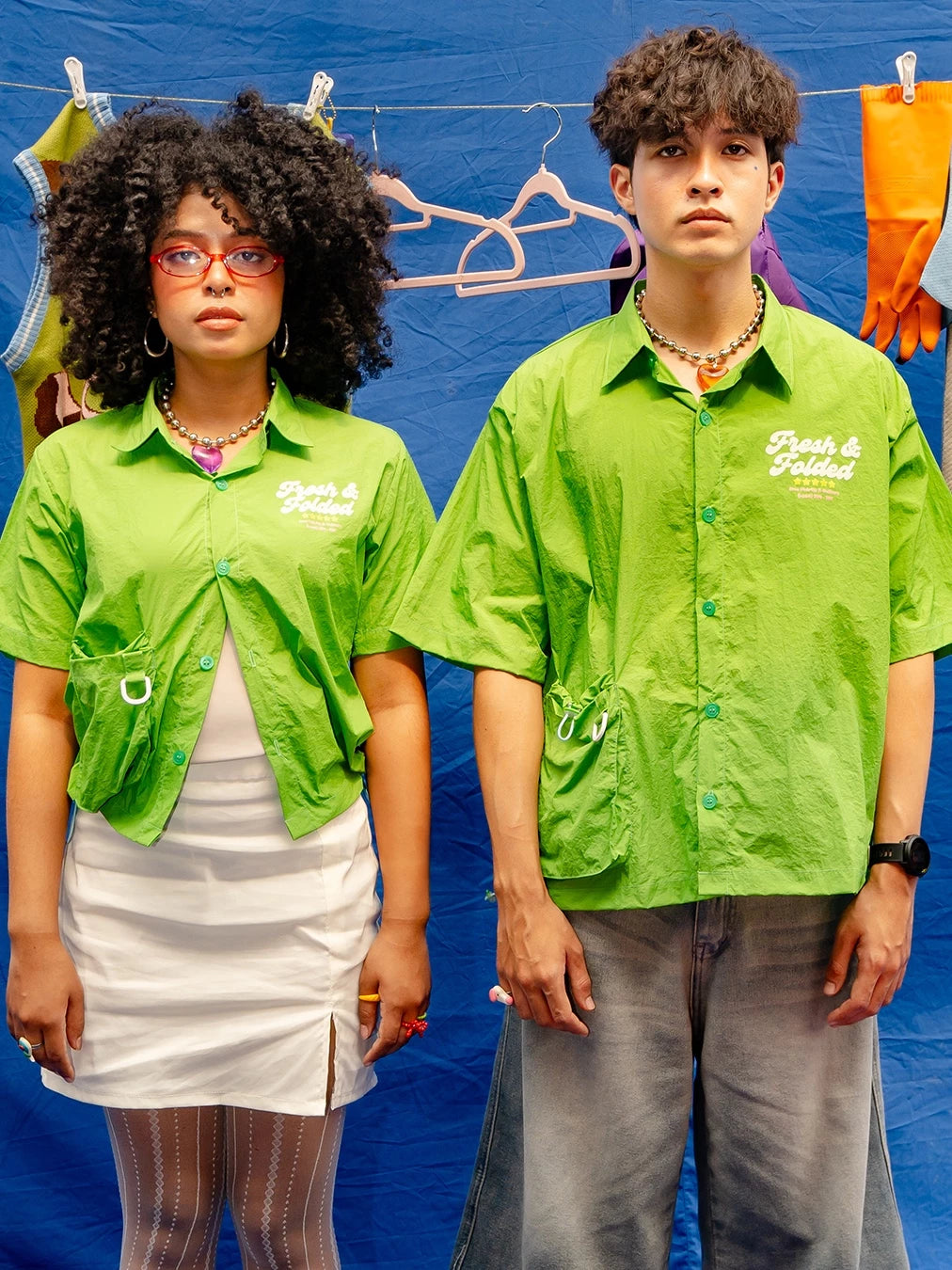 Fluff Van Workshirt Green - Oh.Irv