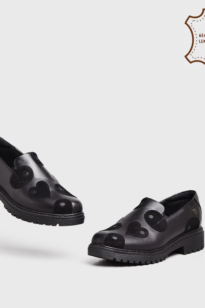 Fressia Loafer Genuine Leather Black - Adorable Projects