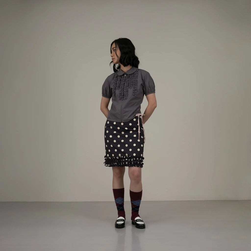 Frill Polka Skirt - Argyle & Oxford