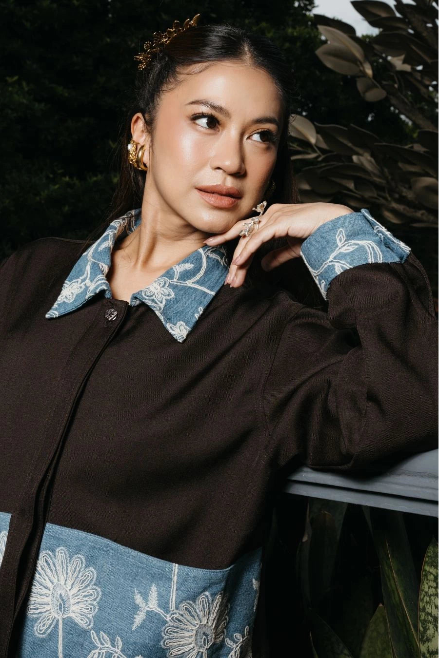 Grahita Outer Brown Denim - LR Studio