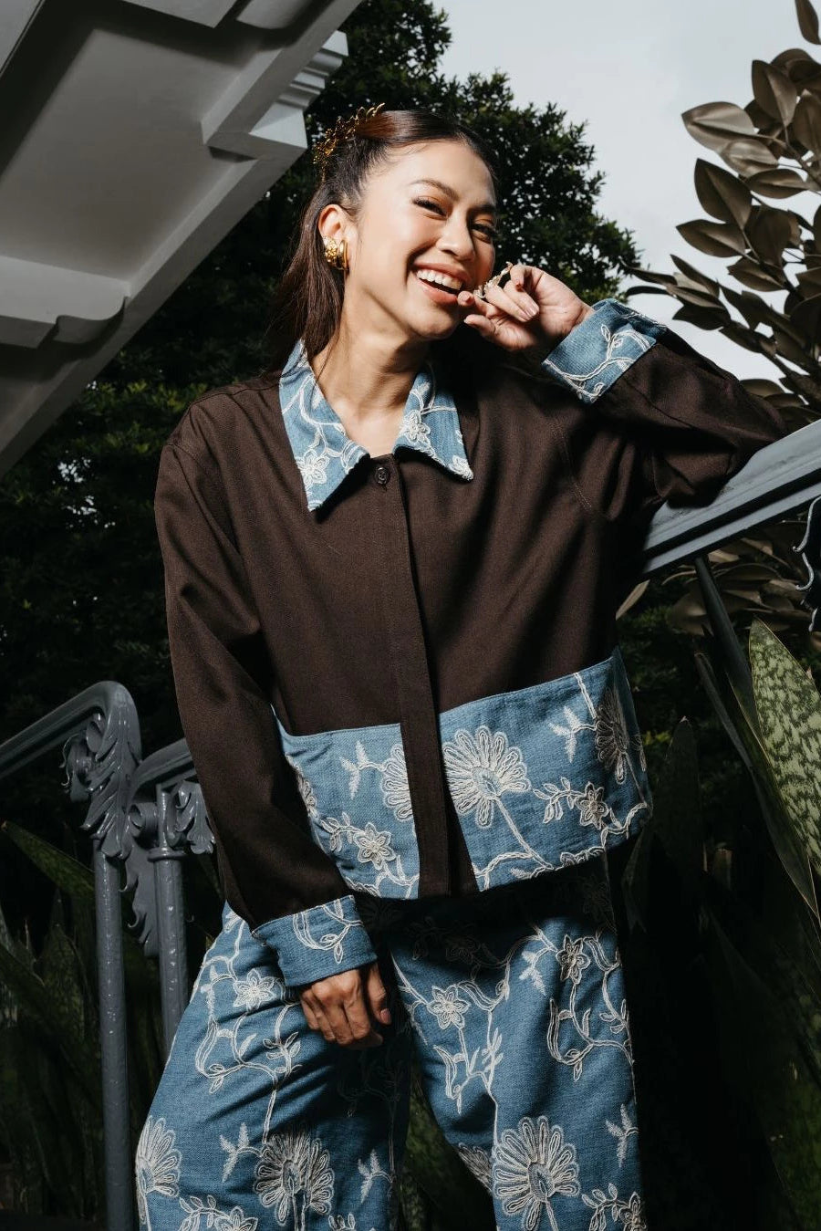 Grahita Outer Brown Denim - LR Studio