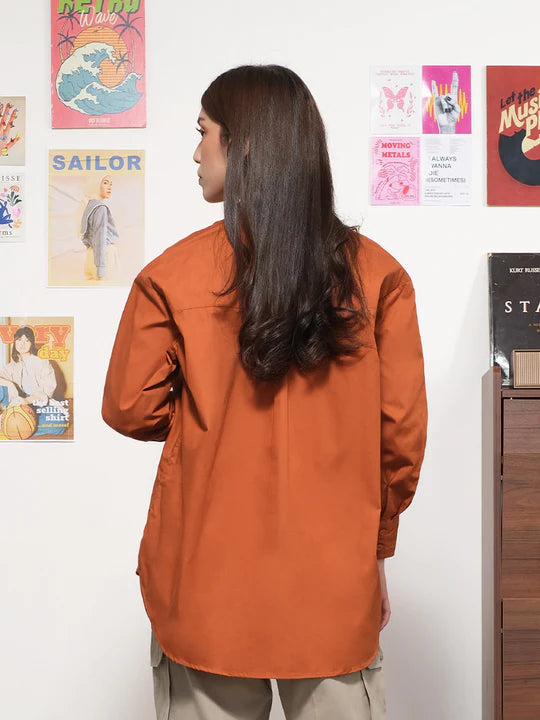 Groovy Shirt Rust - Thenblank