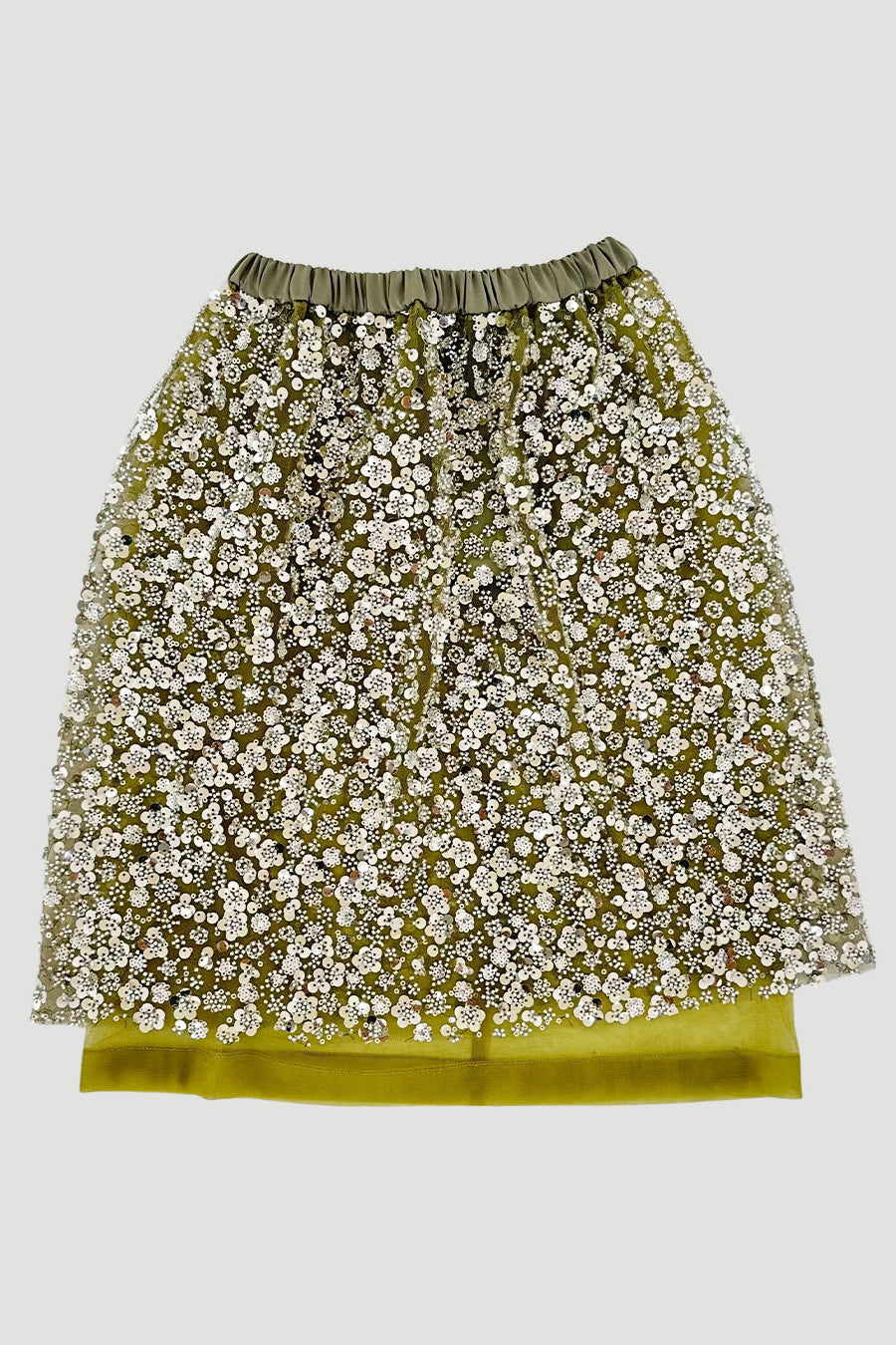 Jacques Skirt In Lime - Saamr Studio