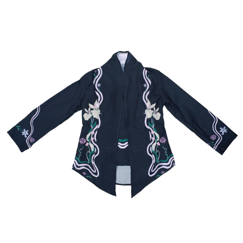 Argarru Kebaya Long Sleeves Black - Massicot