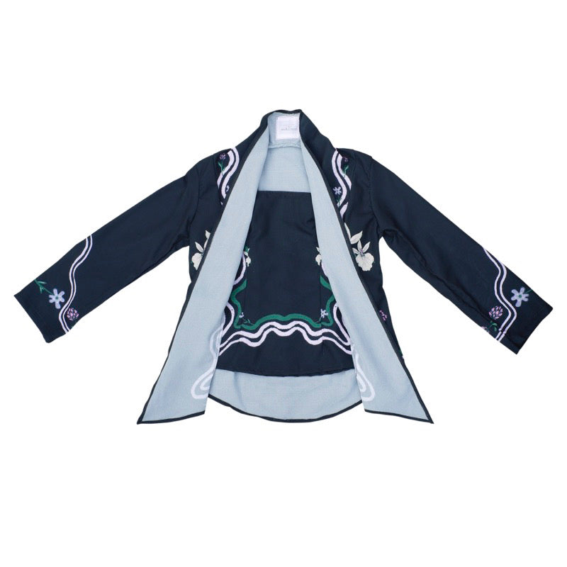 Argarru Kebaya Long Sleeves Black - Massicot