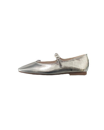 Sophie Flat Silver - Vanilla