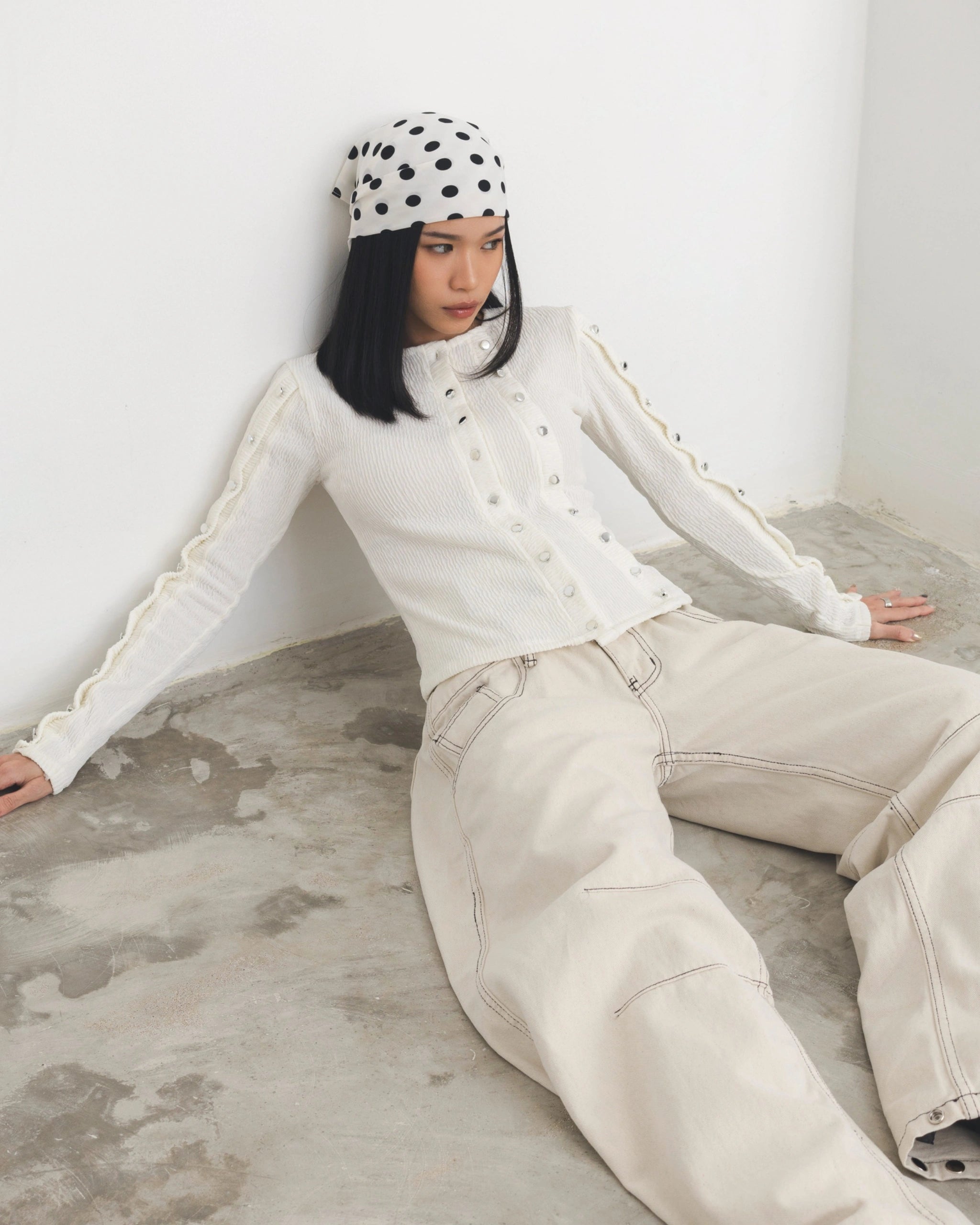Compact Knit Longsleeve Top - Catha