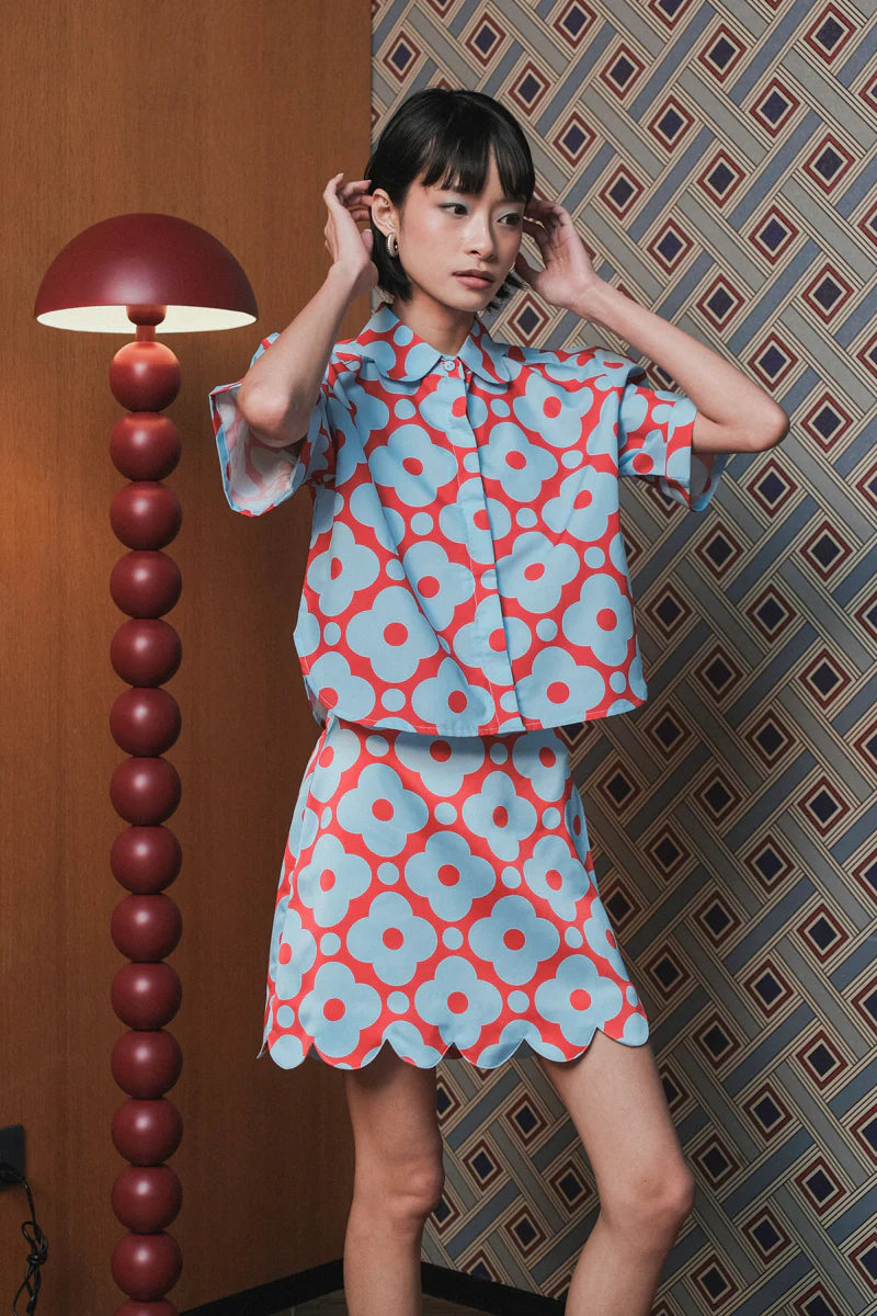 Kairi Shirt Cherry Sky - Kyrra