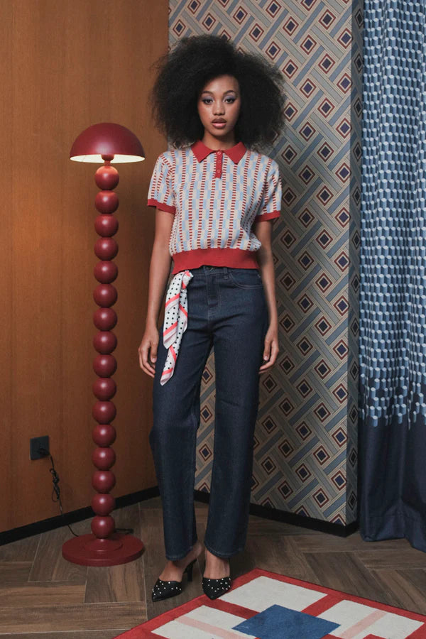 Hayley Polo Cherry Sky - Kyrra