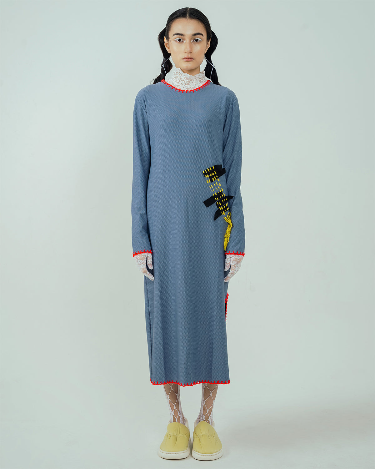 Pitchy Stitchy Dress Grey - High On Life