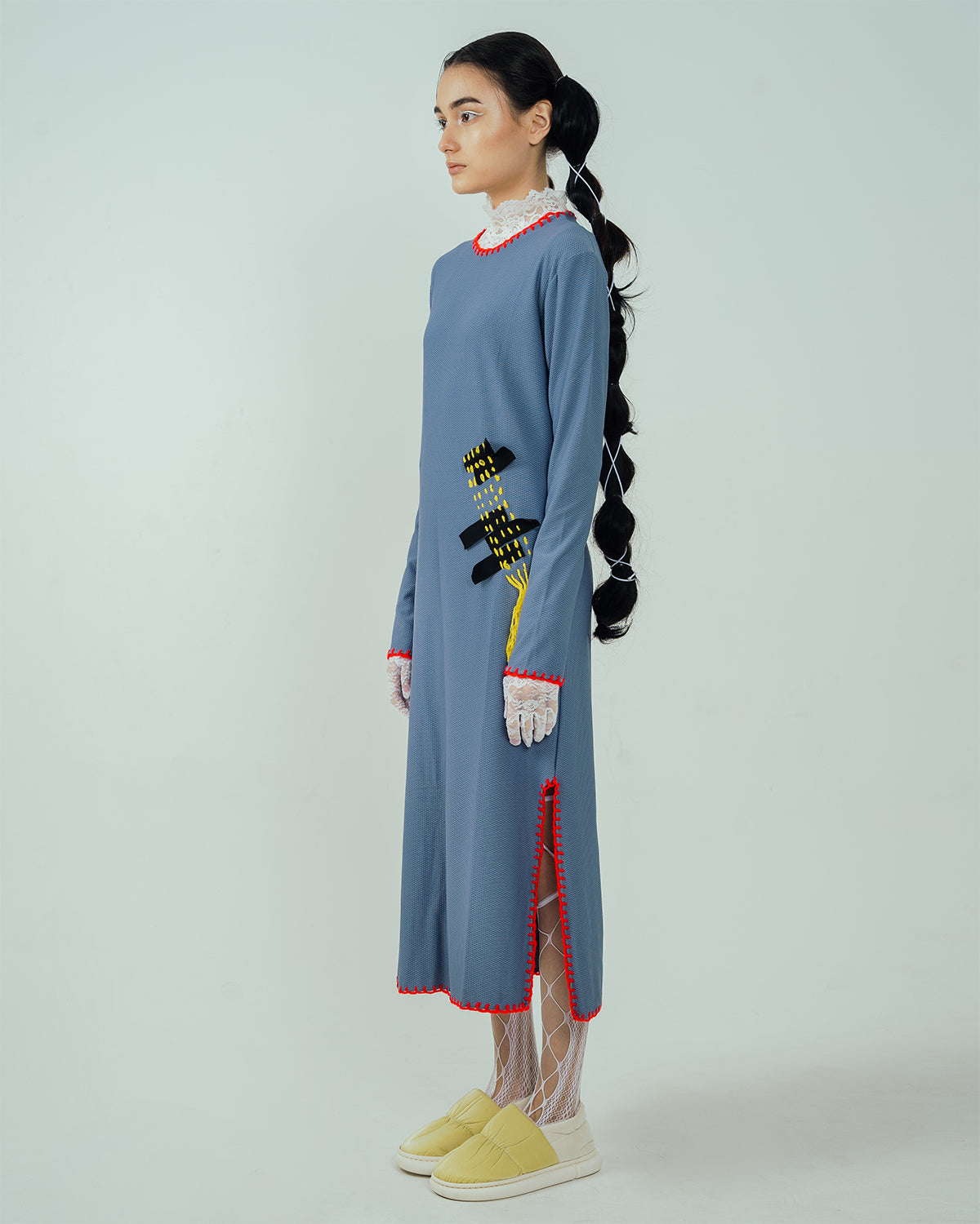 Pitchy Stitchy Dress Grey - High On Life