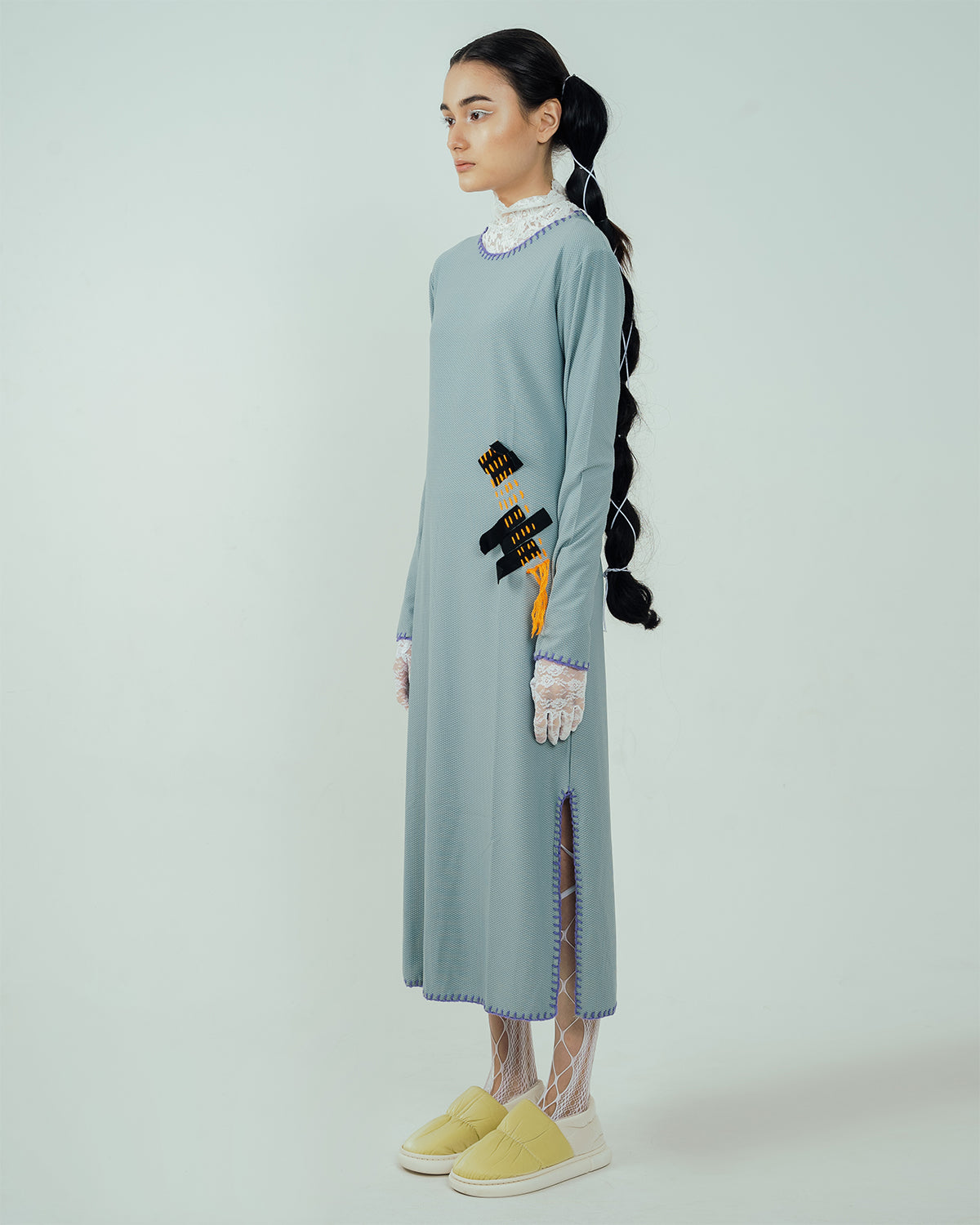 Pitchy Stitchy Dress Misty Green - High On Life