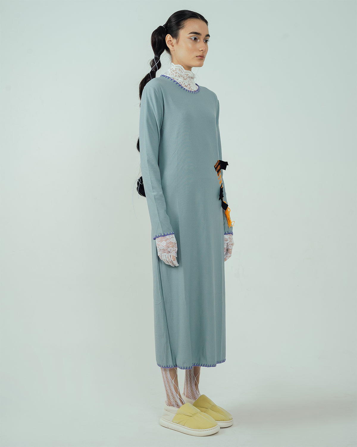 ​Pitchy Stitchy Dress Misty Green - High On Life