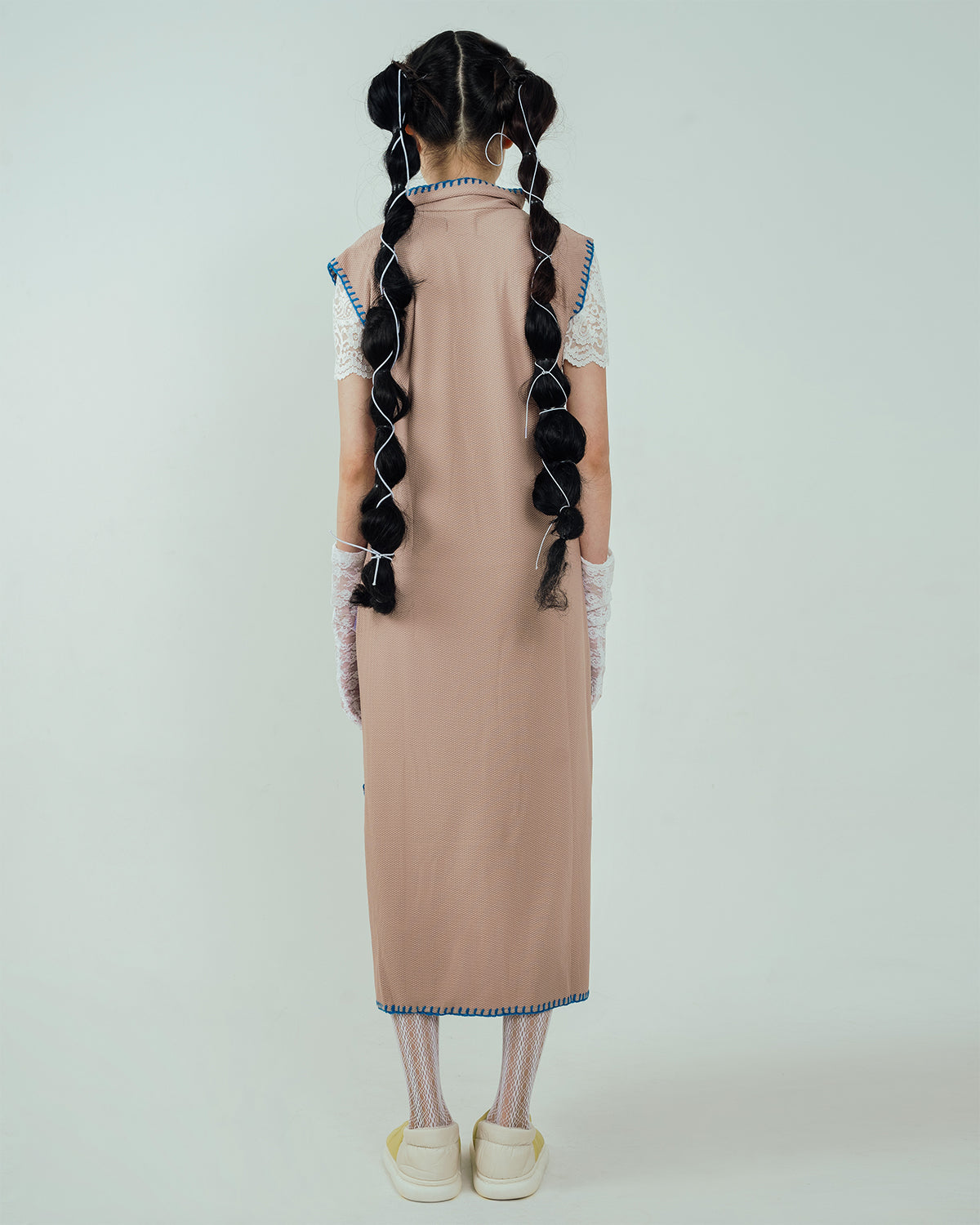 Pitchy Stitchy Slit Dress Cuban Sand - High On Life