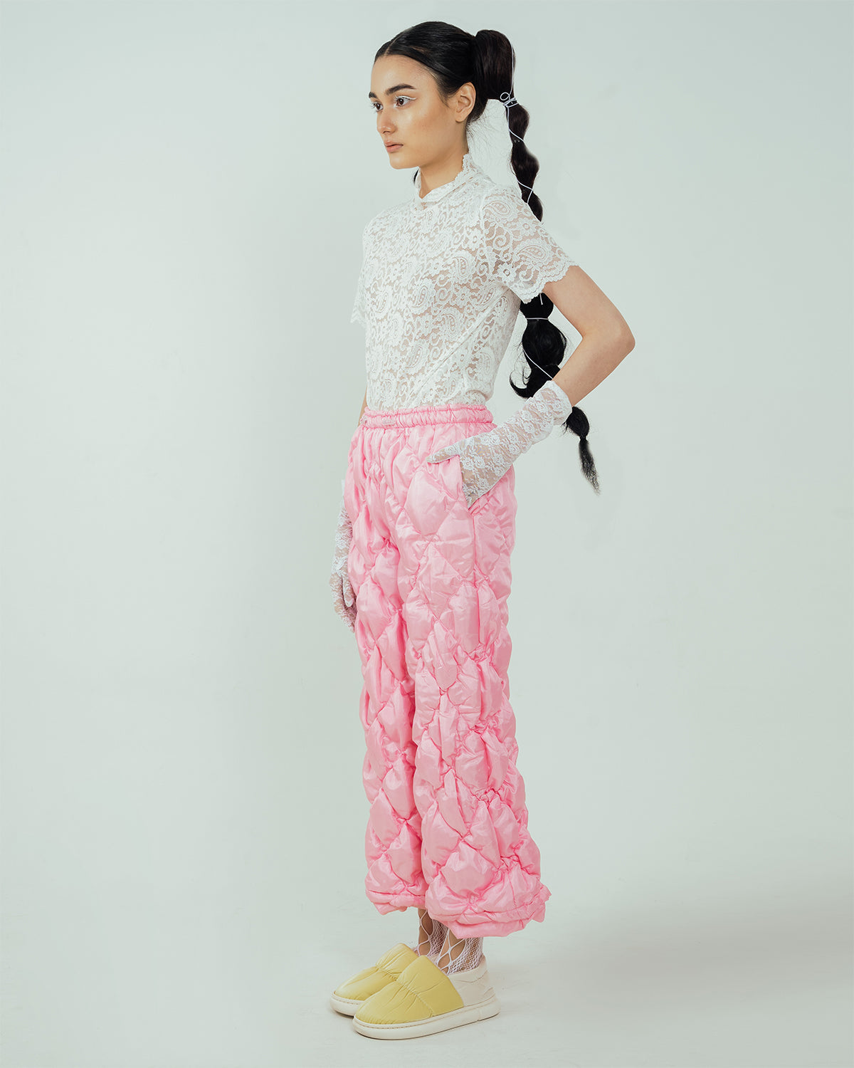 Quilted Pants Pink - High On Life