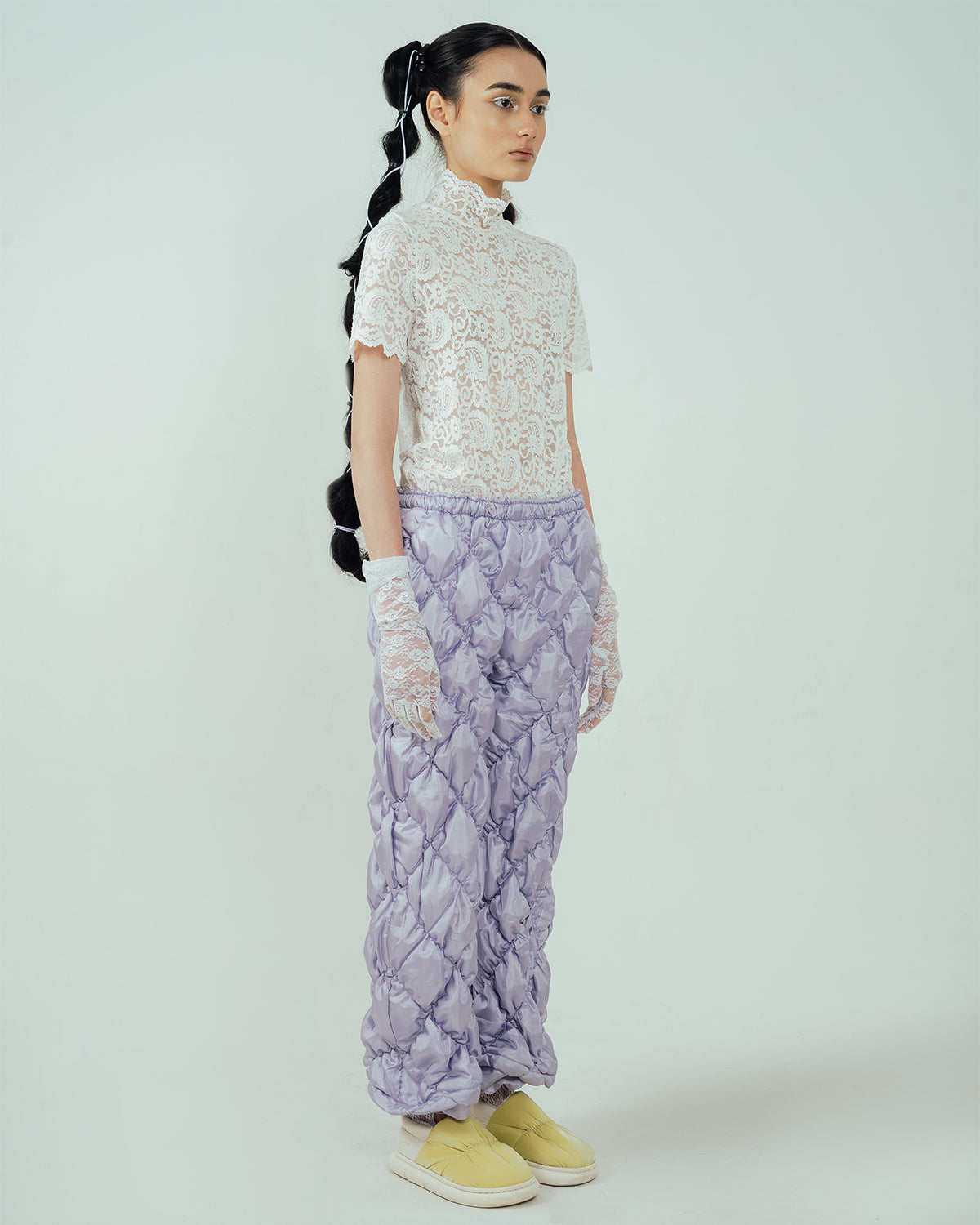 Quilted Pants Lilac - High On Life