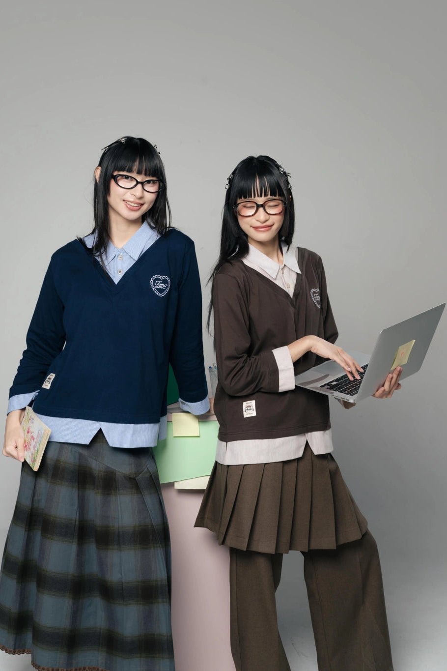 Keshi Layered Shirt Brown - Tome Ame