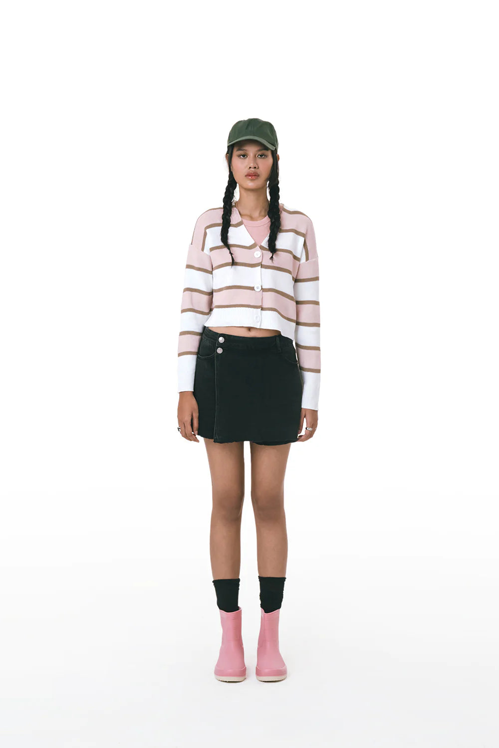 Denim Skort Black - Odiva