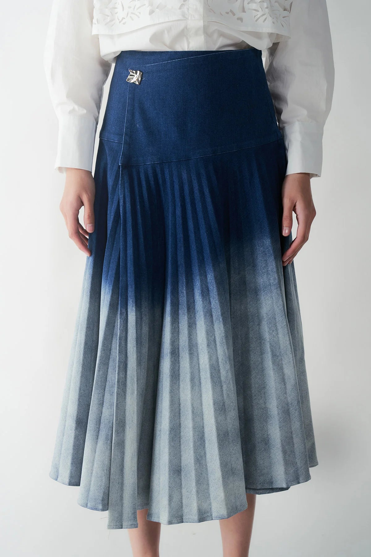 Nocturne Skirt Navy - Callie Cotton