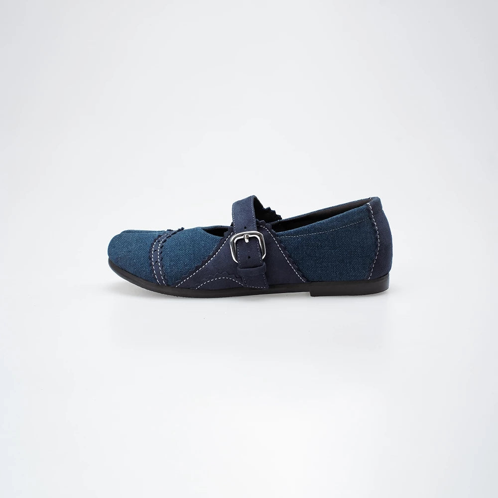 Leea Flatshoes Denim - Mar & Ma