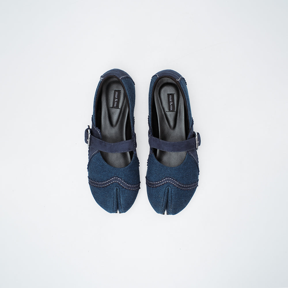 Leea Flatshoes Denim - Mar & Ma