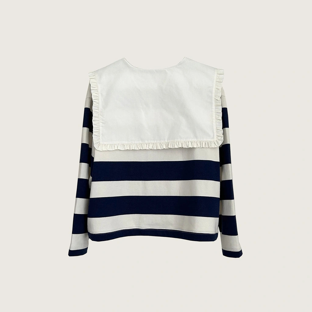 Girl Sailor Stripes Cardigan - Argyle & Oxford