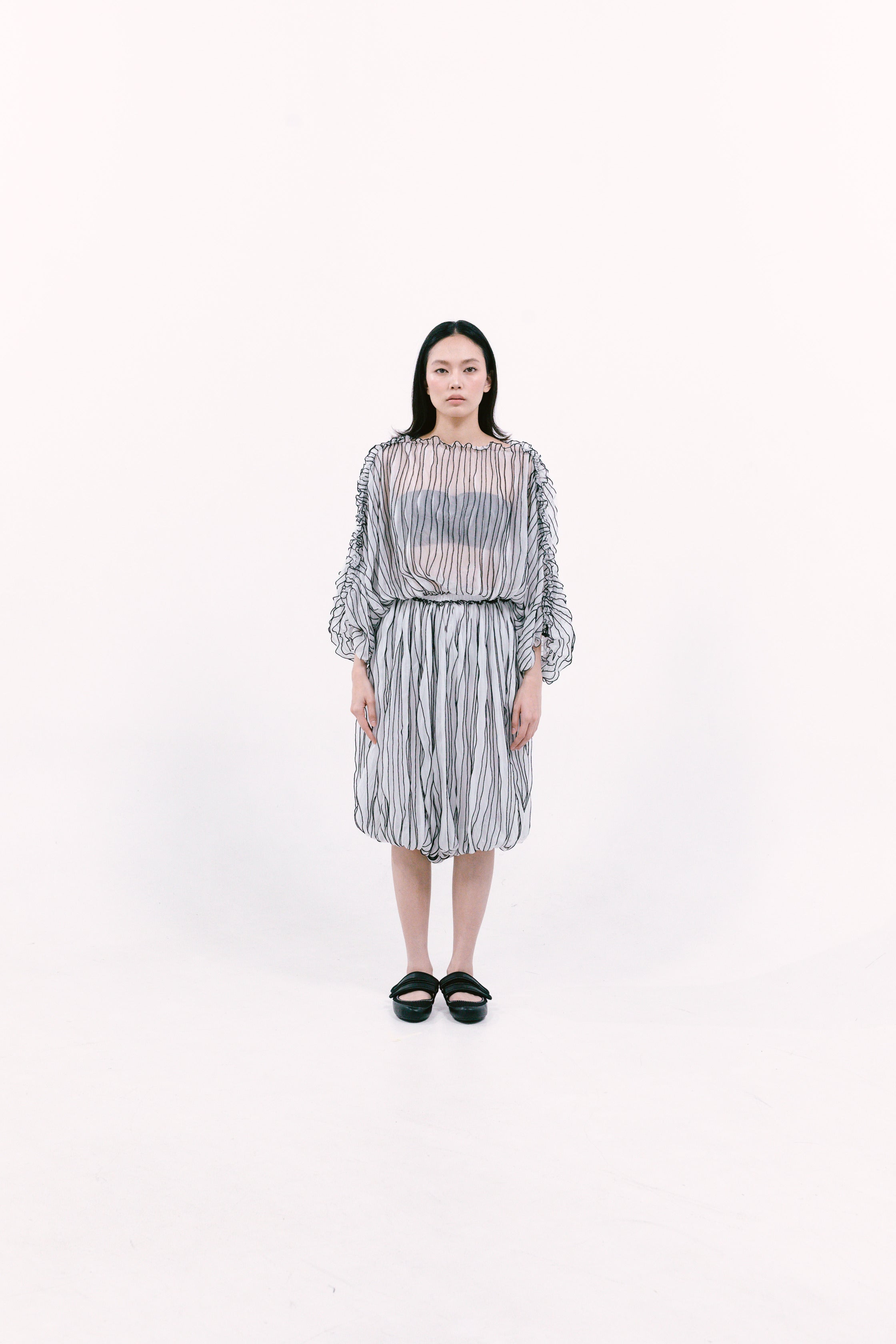 Rou Rou Pants White/Black - La Douche Vita